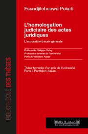 L'homologation judiciaire des actes juridique