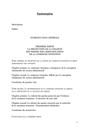 Recherche sur la commune intention des parties dans les contrats administratifs