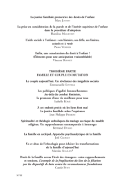 Enfant, famille, justice. Une femme à l'écoute de son siècle.