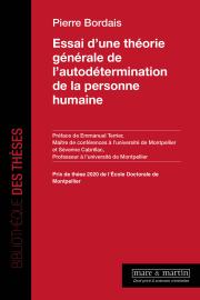 Essai d’une théorie générale de l’autodétermination de la personne humaine