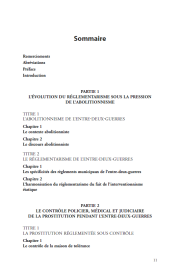 La réglementation de la prostitution pendant l’entre-deux-guerres