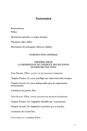 Les relations extérieures de l'Etat en droit constitutionnel français