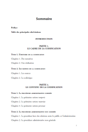 La codification de la procédure administrative