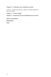 L'établissement des sociétés en droit de l'Union européenne