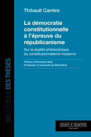 La démocratie constitutionnelle à l'épreuve du républicanisme