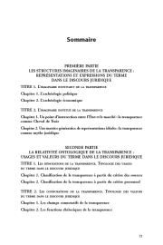 La transparence en droit