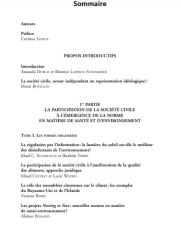 La société civile et la protection juridique de l’environnement et de la santé