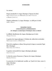 Les risques climatiques à l’épreuve du droit