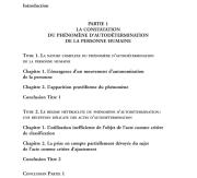 Essai d’une théorie générale de l’autodétermination de la personne humaine