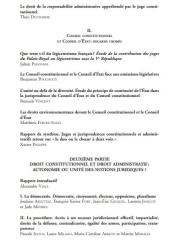 Droit constitutionnel et droit administratif