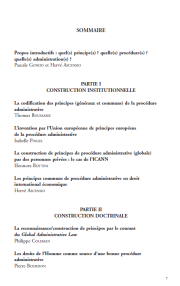 Les principes communs de la procédure administrative