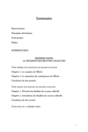 La collectivisation des recours en droit de la consommation