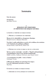 La résilience des territoires exposés aux risques naturels