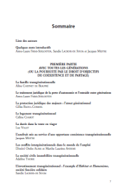 Les Juristes au soutien du transgénérationnel