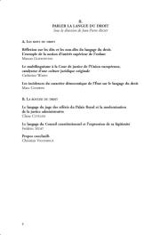 Le langage du droit