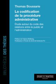 La codification de la procédure administrative