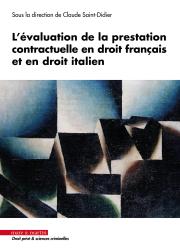 L’évaluation de la prestation contractuelle en droit français et en droit italien