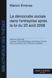 La démocratie sociale dans l’entreprise après la loi du 20 août 2008