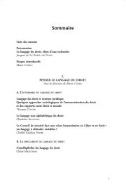 Le langage du droit