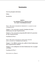Les sujets humains d’expérimentation face aux droits fondamentaux