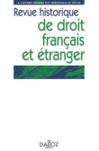 Revue historique  de droit français et étranger