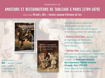 Amateurs et Restaurateurs de Tableaux à Paris (1789-1870)
