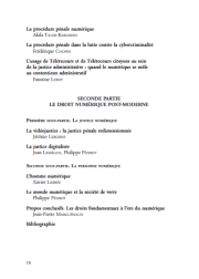 Le droit et l’univers numérique